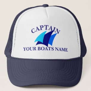 Zeilbootbemanning of kapiteins trucker pet