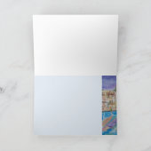 Zeilboten Aquarel Legkaart Feestdagen Kaart (Binnen)