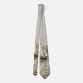 Zeilboten bij Argenteuil door Gustave Caillebotte Stropdas (Achterkant)