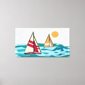Zeilboten Canvas Afdruk (Voorkant)