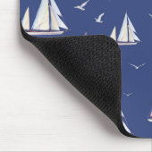 Zeilboten en zeegaand muismat (Hoek)