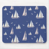 Zeilboten en zeegaand muismat (Voorkant)