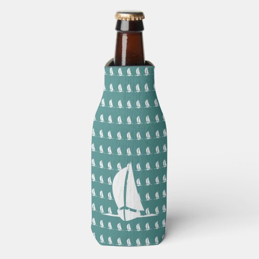 Zeilboten Flesjeskoeler (Fles Voorkant)