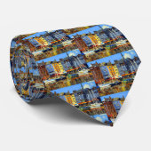 Zeilboten in de haven stropdas (Opgerold)