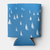 Zeilboten in diep blauw Zee - Regatta Sailships Blikjeskoeler (Voorkant)