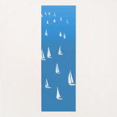 Zeilboten in diep blauw Zee - Regatta Sailships Yogamat (Voorkant)
