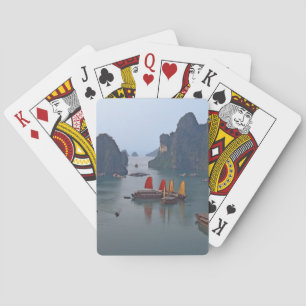 Zeilboten in Ha Long Bay - Vietnam, Azië Pokerkaarten