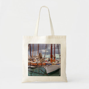 Zeilboten in het westen tote bag