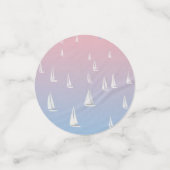 Zeilboten op de oceaan confetti (Kleine voorkant)