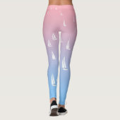 Zeilboten op de oceaan leggings (Achterkant)