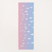 Zeilboten op de oceaan yogamat (Voorkant)