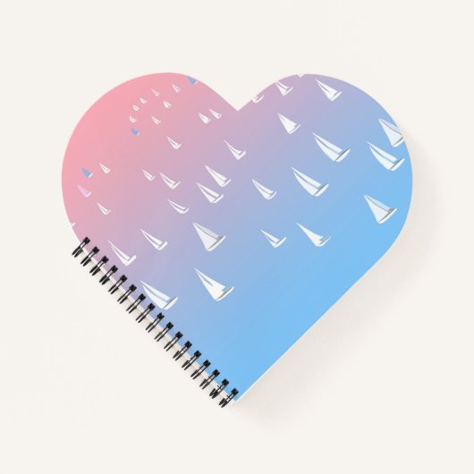 Zeilboten op het hart van de oceaan notitieboek (Voorkant)