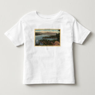 Zeilboten op het meer kinder shirts