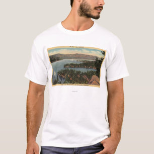 Zeilboten op het meer t-shirt