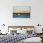 Zeilboten op het meer van Washington, met Mercer I Canvas Afdruk (Insitu (Slaapkamer))