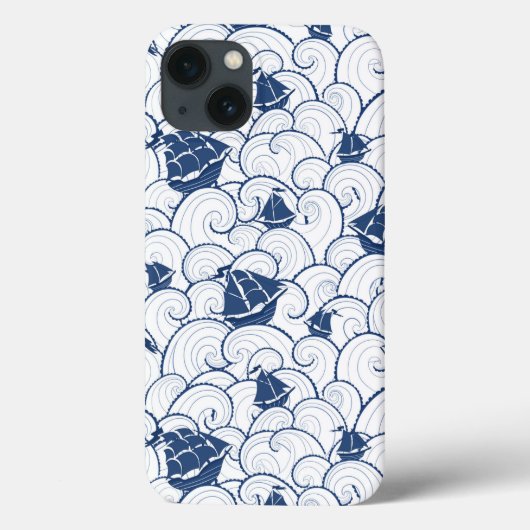 Zeilboten op het Zee Case-Mate iPhone Case (Achterkant)