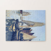 Zeilboten op Honfleur Monet Fine Art Legpuzzel (Horizontaal)