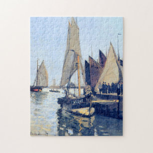 Zeilboten op Honfleur Monet Fine Art Legpuzzel
