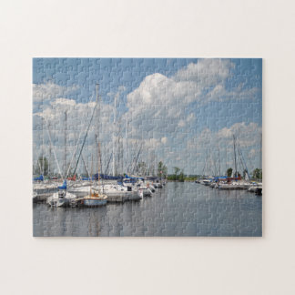 Zeilboten puzzel legpuzzel