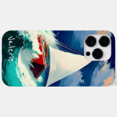 Zeilboten Racen in Heavy Zeeen Case-Mate iPhone Case (Achterkant (horizontaal))