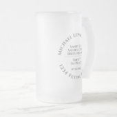 Zeilclub Trophy Mok van glasbier (Voorkant rechts)