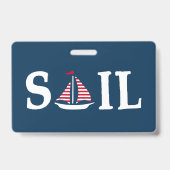 Zeilen Badge (Achterkant)