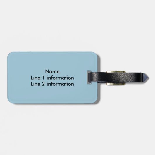 Zeilen - bagagelabel (Achterkant horizontaal)