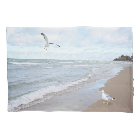 Zeilen bij de strand kussensloop (Voorkant)