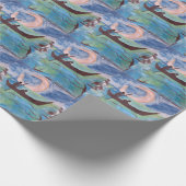 Zeilen bij maanlicht cadeaupapier (Hoek)