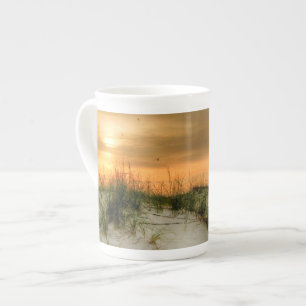 Zeilen bij zonsopgang porselein kop
