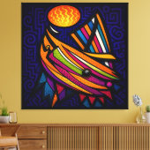 Zeilen Canvas Afdruk (Insitu (Woonkamer))