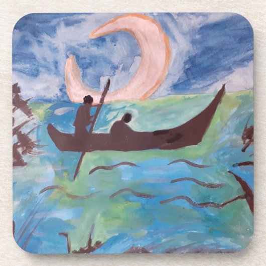 Zeilen door Moonlight Plastic Onderzetter (Voorkant)