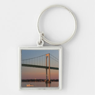 Zeilen en verlaten van New Port Road Island Sleutelhanger