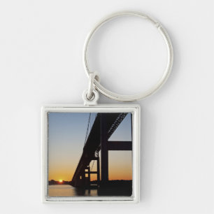 Zeilen en vertrek uit Newport Rhode Island Sleutelhanger