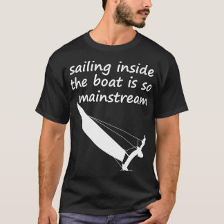 Zeilen in de catamaraanse trapeze van de boot t-shirt