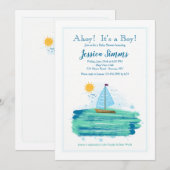 Zeilen in de Zonneschijn Uitnodiging (Voorkant / Achterkant)