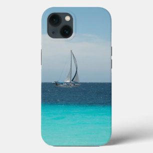 Zeilen in het Caribisch Zee #1 #ocean #wall #art iPhone 13 Hoesje