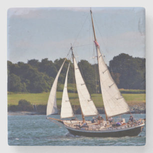 Zeilen in Newport, Rhode Island, VS Stenen Onderzetter