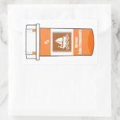 Zeilen is mijn medicijn rechthoekige sticker (Tas)