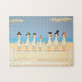 Zeilen met Petten Legpuzzel