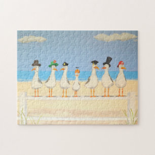 Zeilen met Petten Legpuzzel