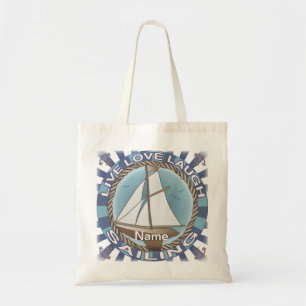 Zeilen met zeilboot leuk vinden tote bag