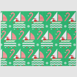 Zeilen Nautical Kerstcadeau Tissuepapier