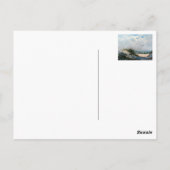 Zeilen op het strand briefkaart (Achterkant)
