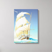 Zeilen op het Zee Canvas Afdruk (Voorkant)