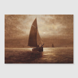 Zeilen 's nachts (circa 1900) Elbridge Wesley Webb