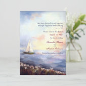 Zeilen Samen Trouwen Save the Date (Staand voorkant)