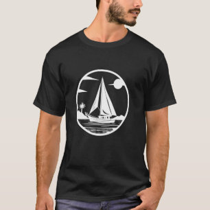 Zeilen Tekenboot Sport Strand Catamaran T-shirt