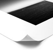 Zeilen vanaf de haven Sunset Zwart en Wit Poster (Hoek)