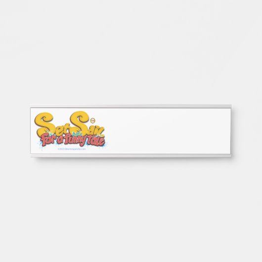 Zeilen voor een Funny Tale Name Bord Deurbordje (Voorkant)